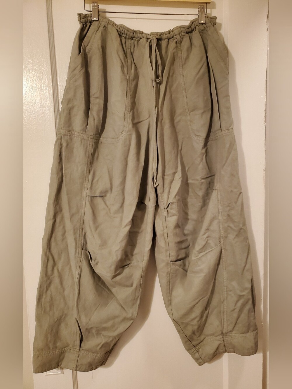 Free People Jumptown Pull-On Parachute Pants L